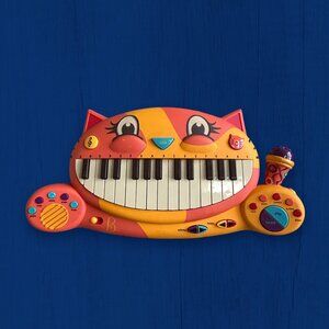 (Video) My B.Toys Meowsic Kids Singing Orange Cat Piano Keyboard w/ Microphone